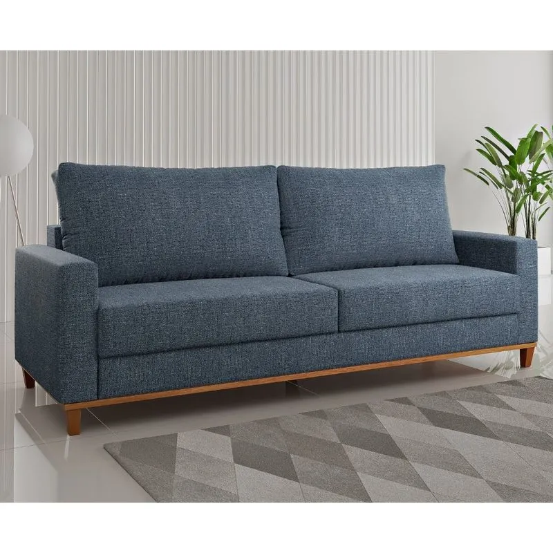 Sofá Living 3 Lugares 220cm Linhão Chanel Viero Móveis