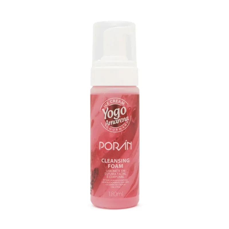 Cleansing Foam Ice Cream Yogo Amarena Gourmand 180ml Porán - lojaparaisodarepublica