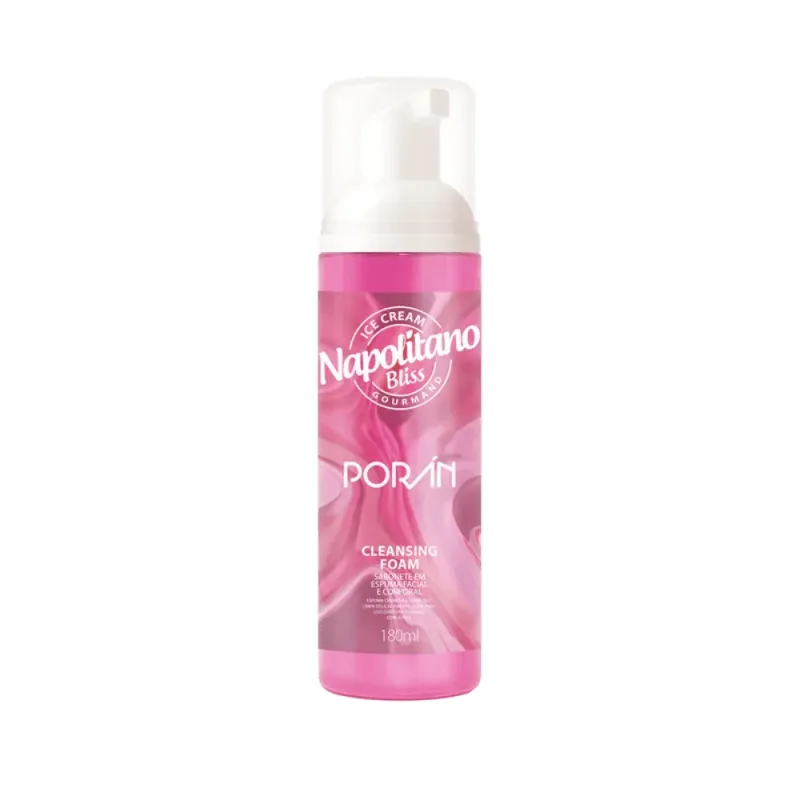 Cleansing Foam Ice Cream Napolitano Bliss Gourmand 180ml Porán - lojaparaisodarepublica