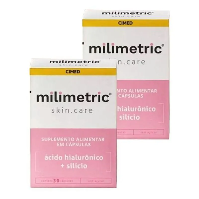 2uni Milimetric Skin Care Ácido Hialurônico E Silício 30cap