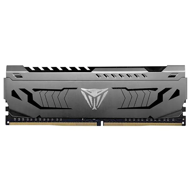 Memória Ram Patriot Viper Steel Ddr4 8gb 3600mhz Pvs48g360c8 Cinza Alto Desempenho Overclock Gamer 1.35v