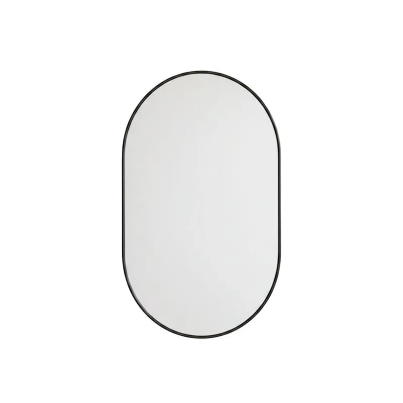 Espelho Médio Oval Decorativo De Banheiro 50 Cm Reflex