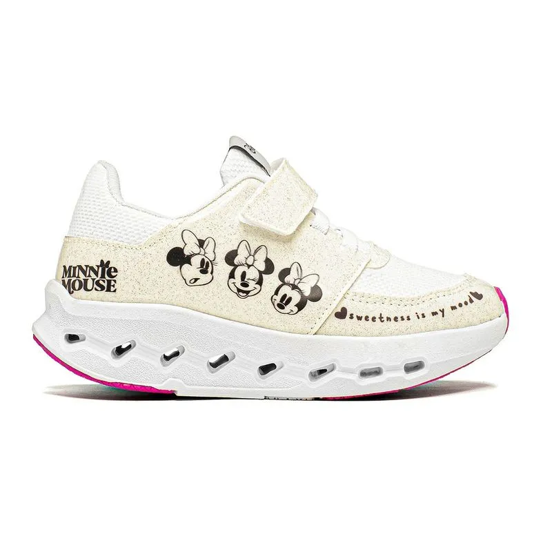 Tênis Dyan Minnie Mouse Infantil Branco 30