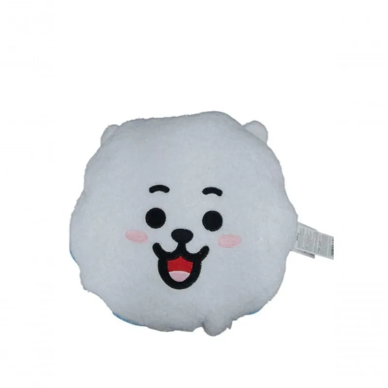 Manta Almofada Infantil Personagens BT21 100% Poliéster Macia Branca Miniso Brasil