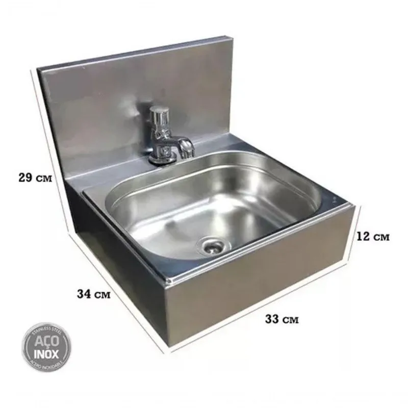 Lavatório Cuba Banheiro/Lavabo Higiênico Inox Facil Limpeza