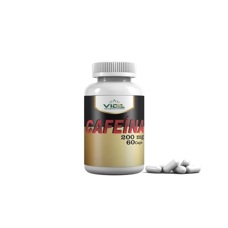 Cafeína 200 mg 60 cáps
