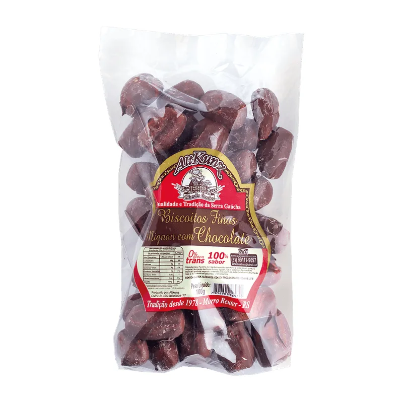 Biscoito AltKunz Grissini com Chocolate 100g