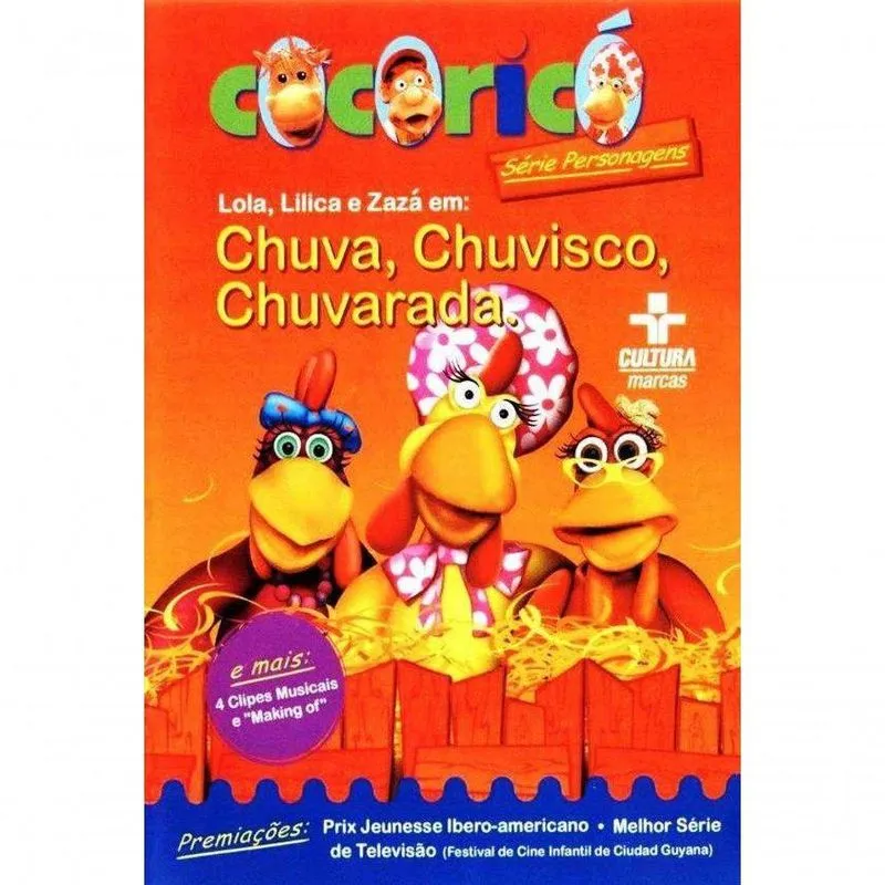 Dvd Cocoricó - Chuva Chuvisco Chuvarada