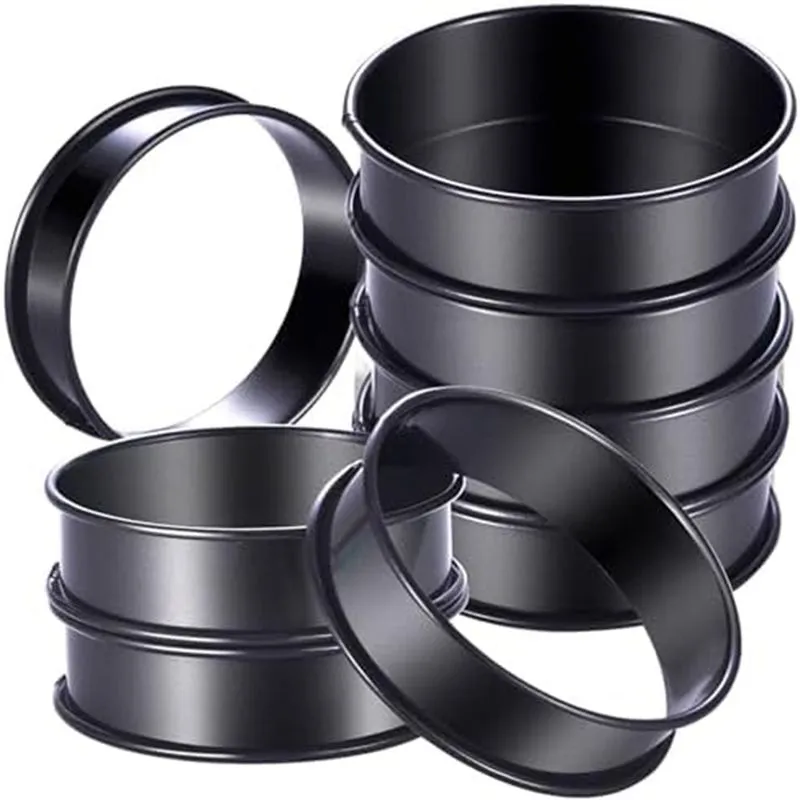 8pack Crumpet Rings Nonstick English Muffin Rings 4 Inch -