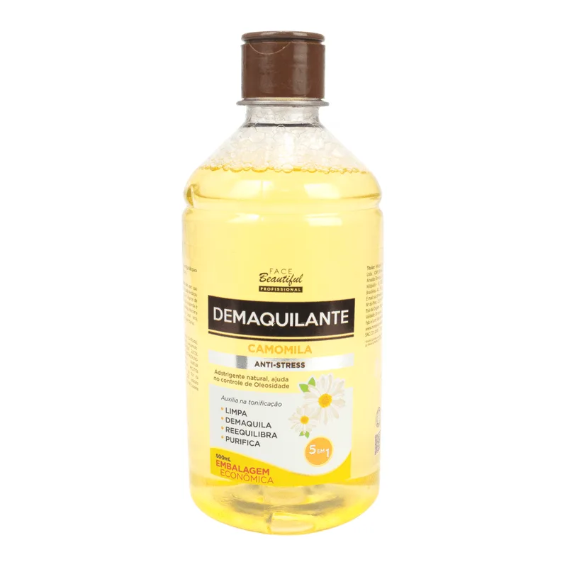 Demaquilante Líquido Camomila 500 Ml Face Beautiful Único