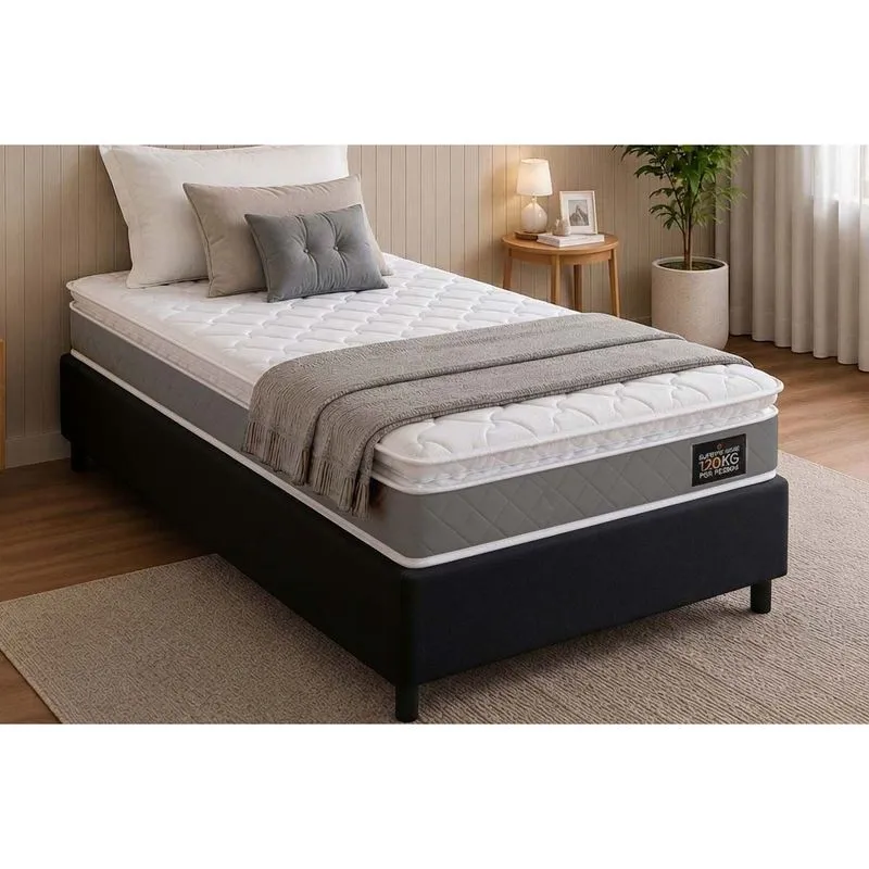 Cama Box CRC Solt +Colchão D33 Magnum Hellen 88