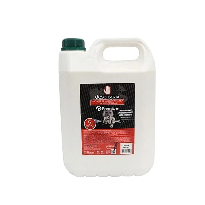 Sabonete Liquido Desengraxante Limpeza Intensiva Com Microesferas Sem Solvente Ph Fisiológico 5 Litros