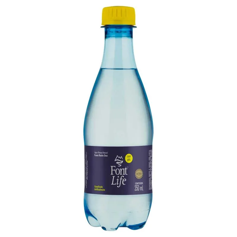Água Mineral Natural com Gás Font Life 350ml
