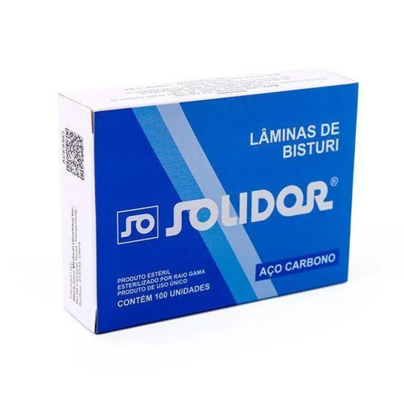 Lamina Bisturi N15 Carbono C/100 Solidor