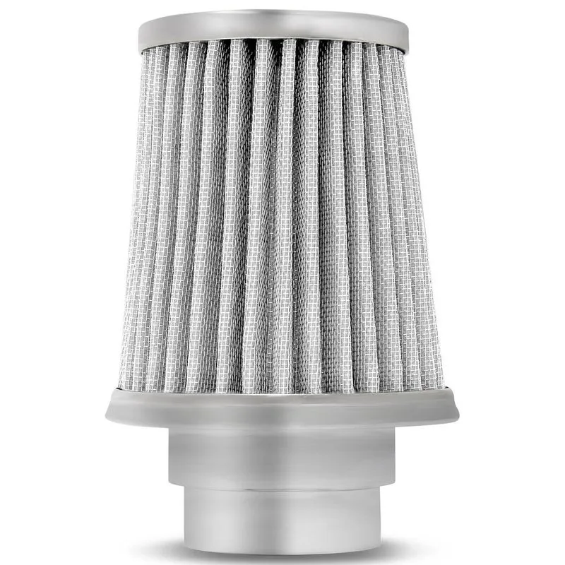 Filtro Ar Esportivo Race Chrome Duplo Fluxo Pequeno 62mm 70mm Branco