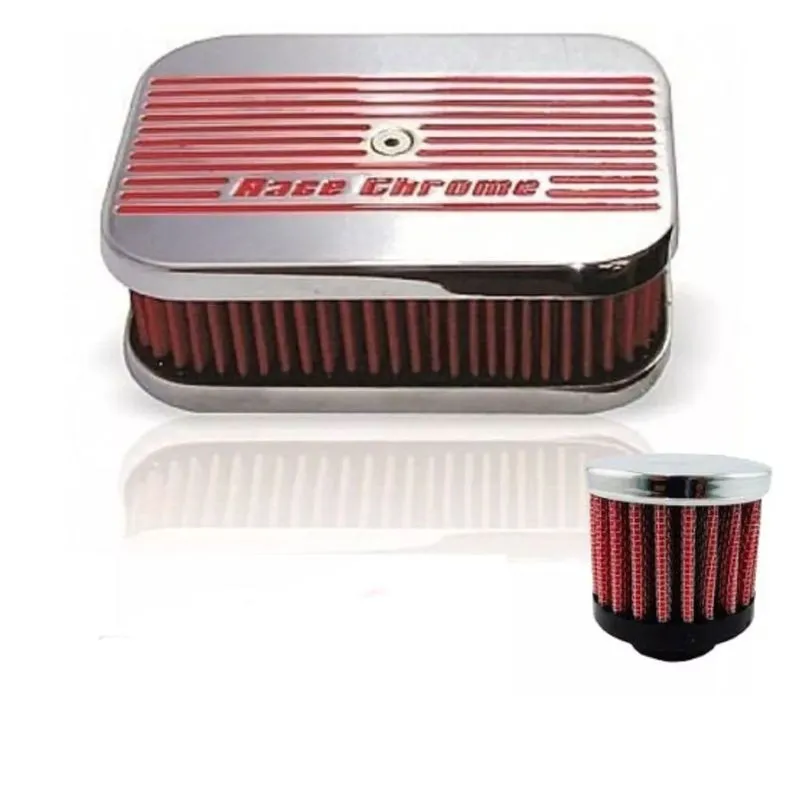 Filtro De Ar Esportivo Lavável Fusca, Kombi, Etc Race Chrome