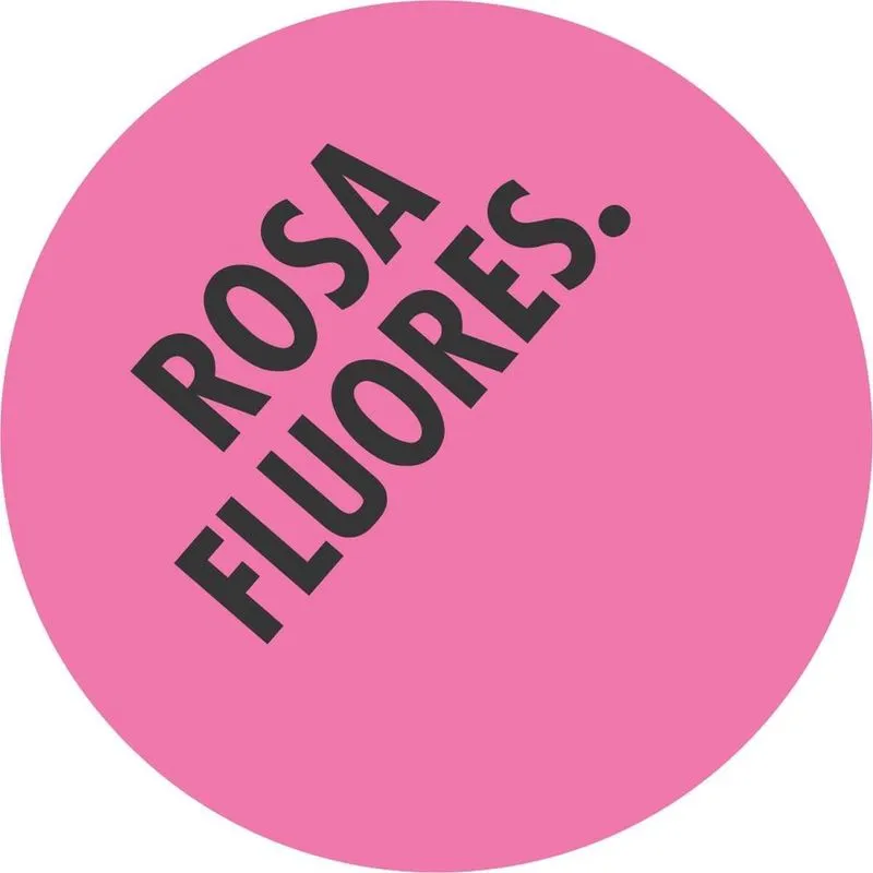 Rosa Fluor 15MM. C/210 Etiquet