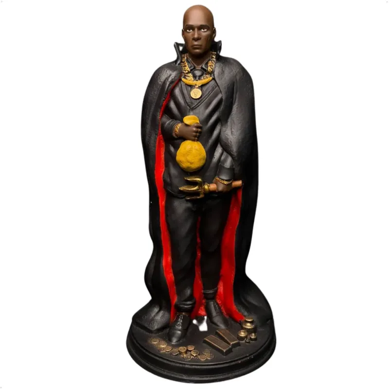 Exu do Ouro 2 Realista 24cm Alt. - Resina - Umbanda Candomblé