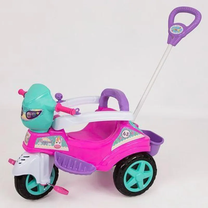 Triciclo Infantil Baby City Unicórnio Ou Spider