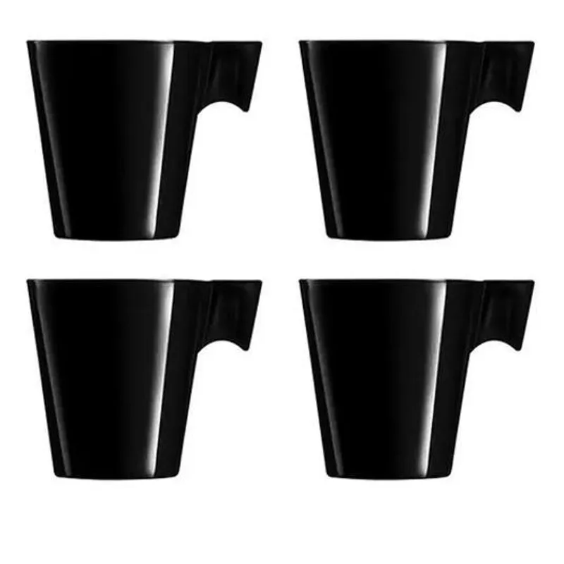 Jogo 4 Xícaras Expresso Napoli Black 80ml