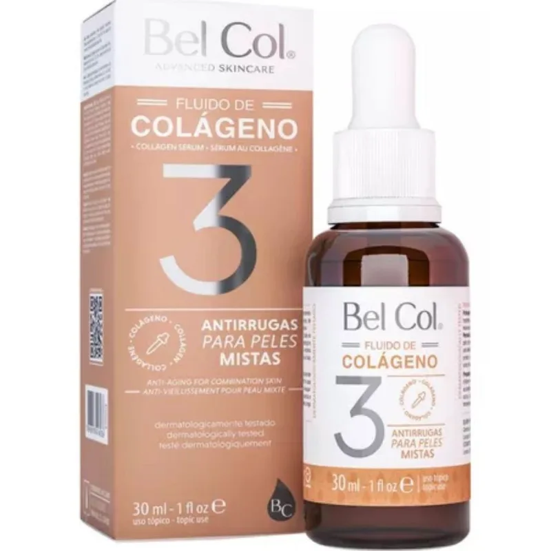Fluido de Colágeno 3 Peles Mistas 30ml Bel Col