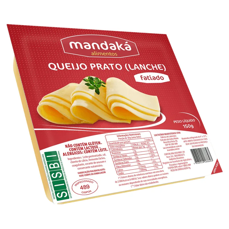 Queijo Mandaká Prato Fatiado 150g