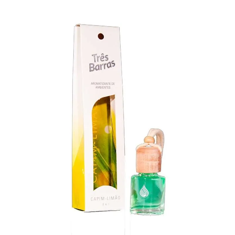 Aromatizador Três Barras Capim Limão 8ml