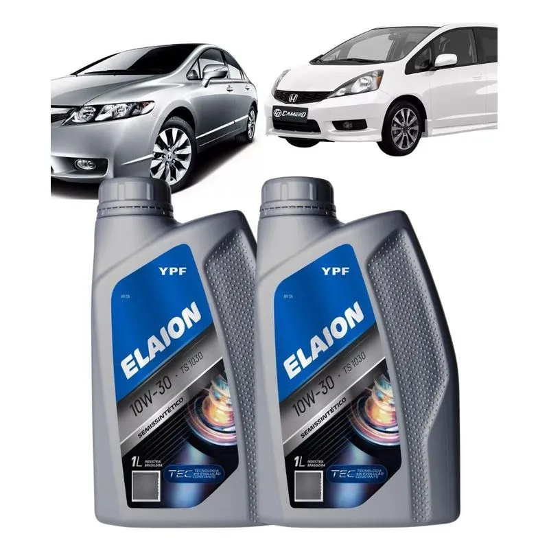 2x Óleo Lubrificante Elaion SL Mineral SAE 10W-30 SN De 1L