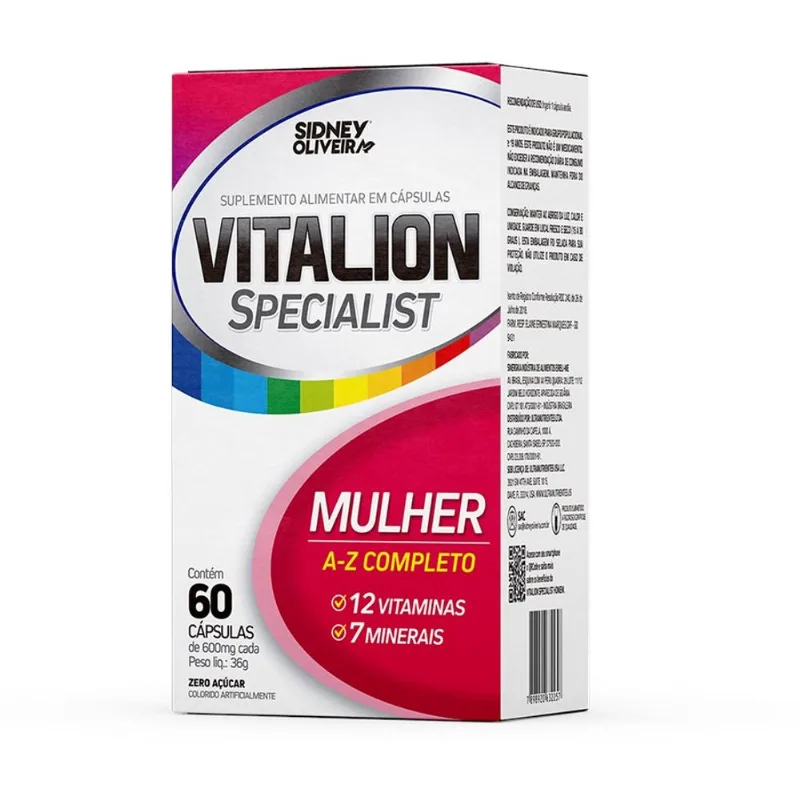 VITALION SPECIALIST MULHER COM 60 COMPRIMIDOS