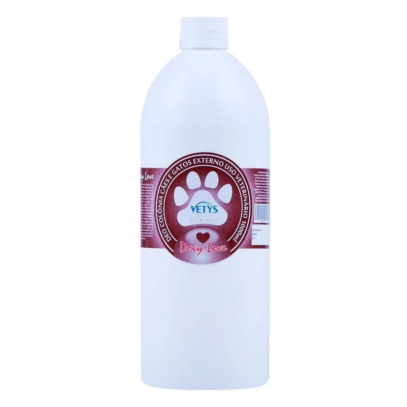 Deo Colônia Vetys Do Brasil Dovy Love Para Cães E Gatos - 1 Litro