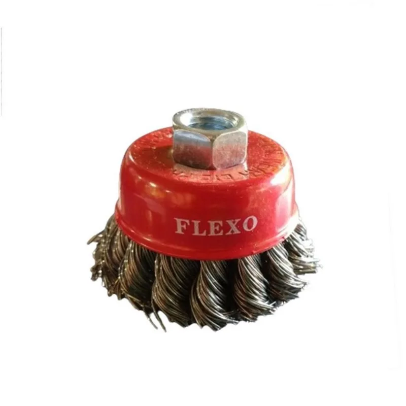Escova Copo Aço Carbono Trançado 2.5 Cx 10