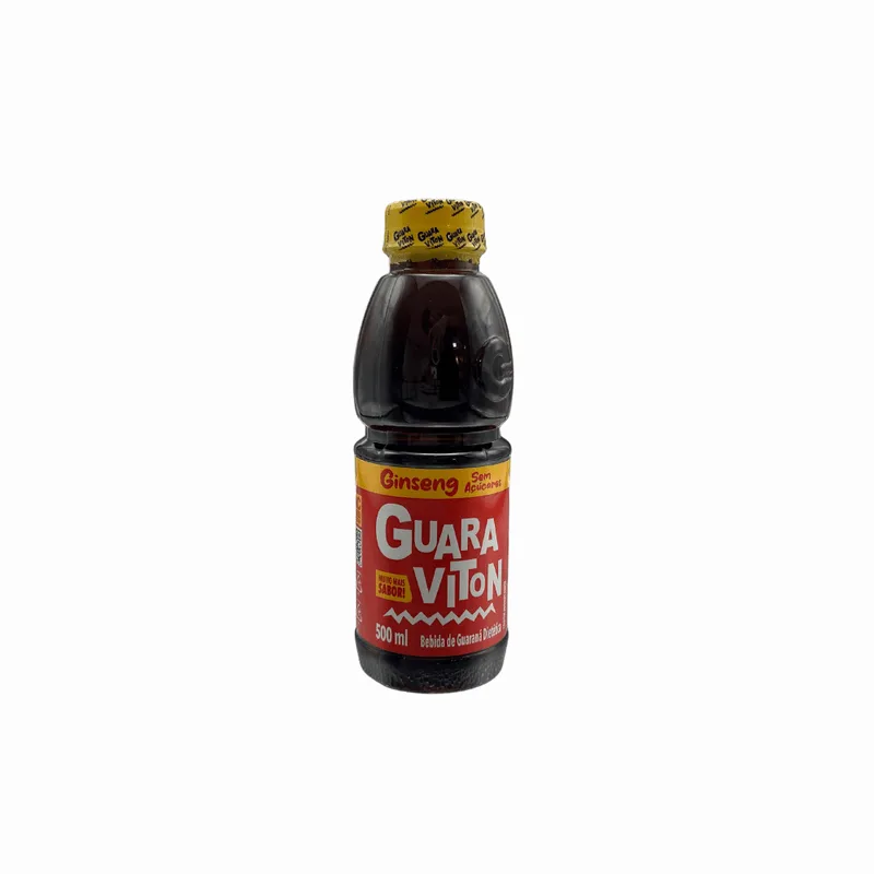 Bebida de Guaraná Ginseng Zero Açúcar Guaraviton 500ml Natural