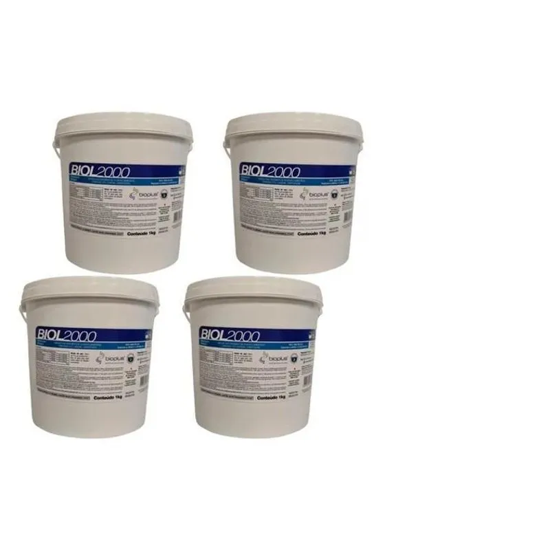 Biol 2000 Limpa Fossa E Caixa De Gordura - Kit 4 Baldes 1 Kg