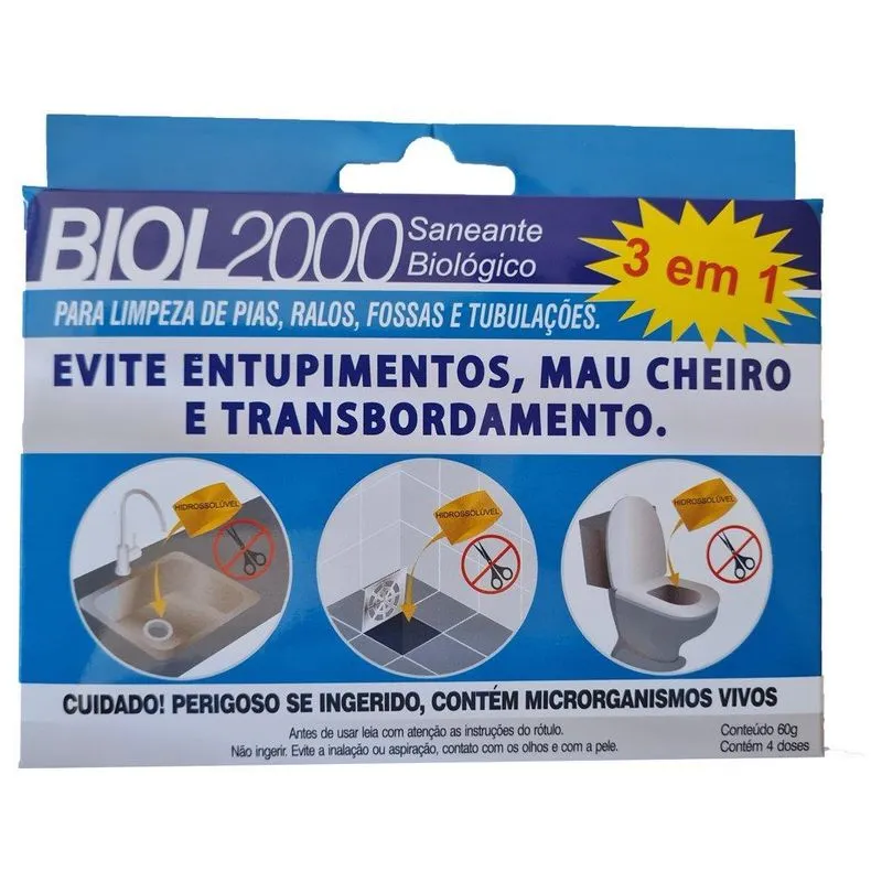 Biol 2000 Cartela 60g - 4 Doses