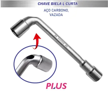 CHAVE DE BIELA L VAZADA 13MM - Cia da Ferramenta