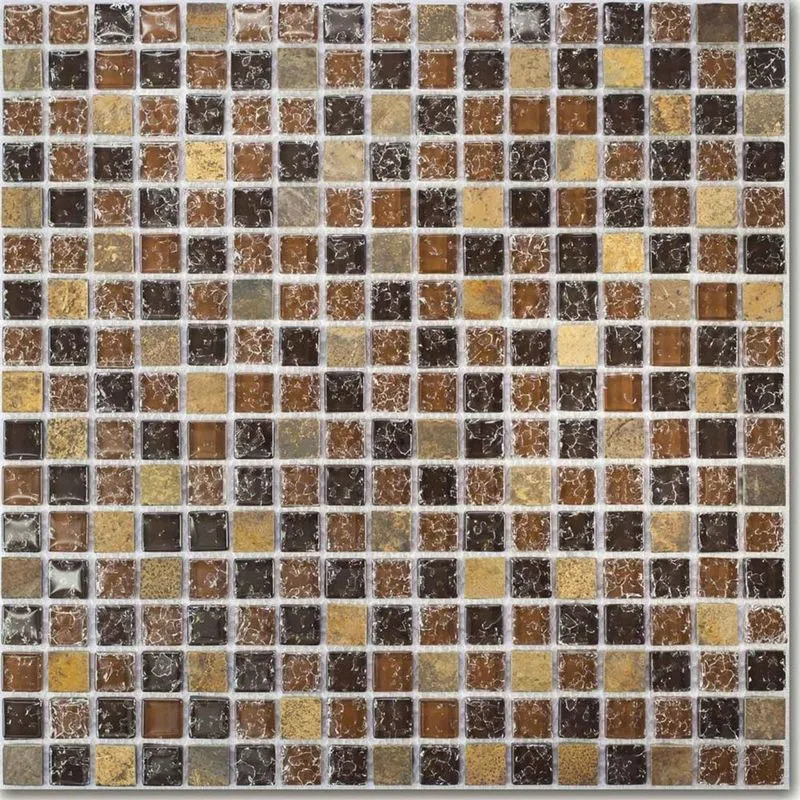 Pastilha Borda Bold Craquelada Marrom 29,5x29,5cm