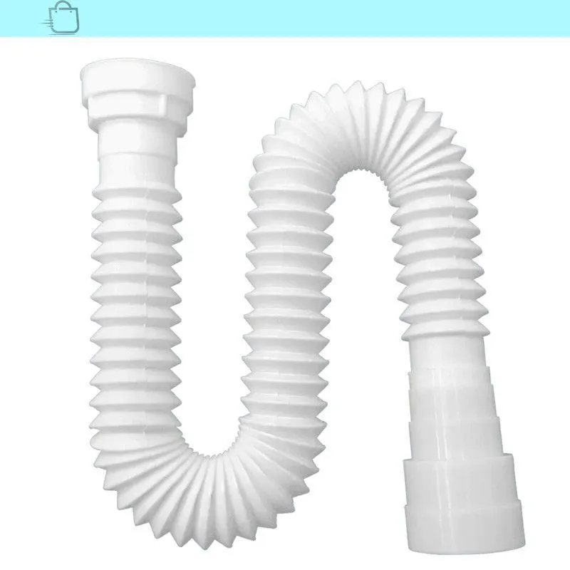 Sifão Sanfonado Multiuso Lavatório/pia/tanque 52cm Branco