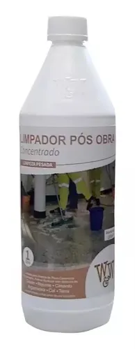 LIMPADOR PÓS OBRA COMCENTRADO - LIMPEZA PESADA - W&amp;W - 1L - Vila Clean | Loja de Produtos de Limpeza
