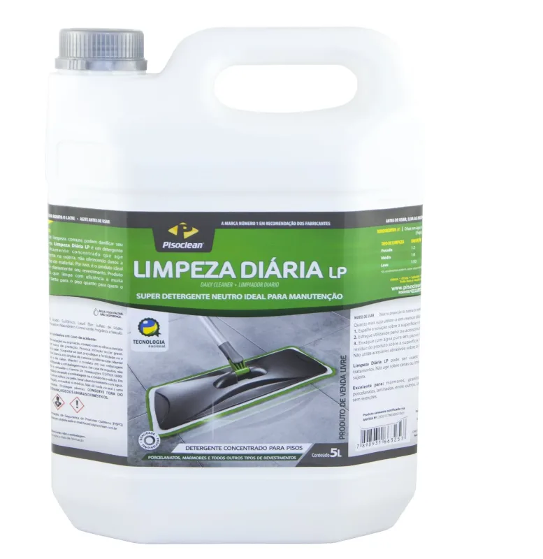 LIMPEZA DIÁRIA LP - SUPER DETERGENTE NEUTRO IDEAL PARA MANUTENÇÃO - PISOCLEAN - 5 LITROS - Vila Clean | Loja de Produtos de Limpeza