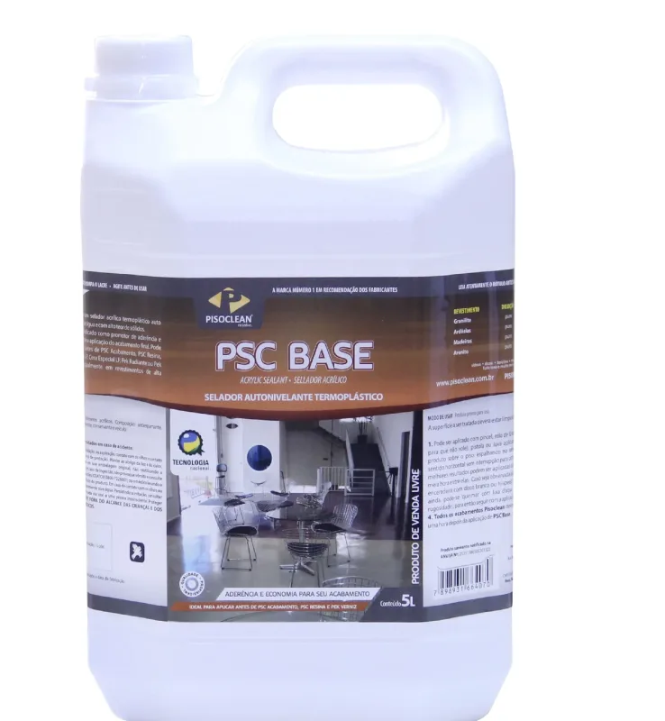 PSC BASE - SELADOR PARA PROMOVER ADERÊNCIA E ECONOMIA - PISOCLEAN - 5 LITROS - Vila Clean | Loja de Produtos de Limpeza