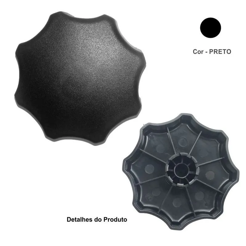 Manopla Roldana Banco Astra Corsa Kadett Vectra Preto