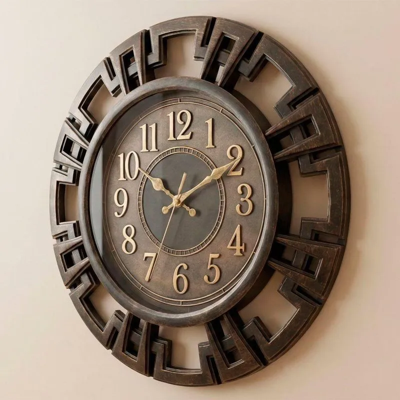 Relógio De Parede Decorativo Vazado Vintage Elegante De 40cm