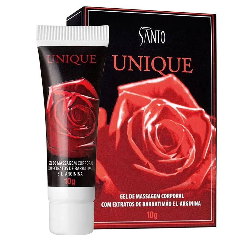 Unique Gel de Massagem Corporal com Extratos de Barbatimao e L-arginina Santo Sexo