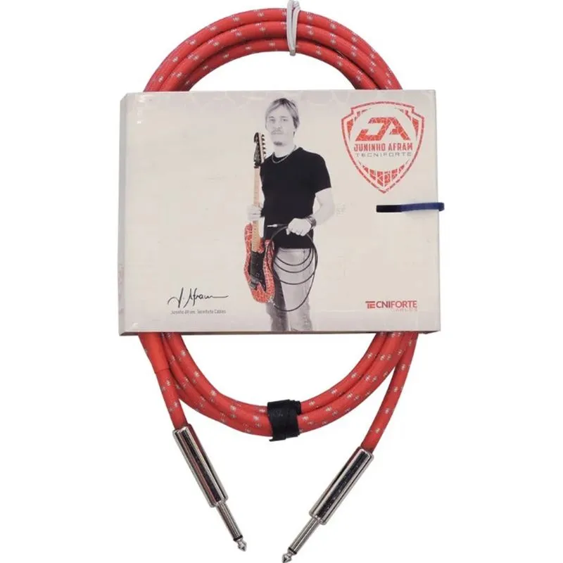 Cabo Tecniforte Juninho Afram Signature 10ft 3m Plugue Reto