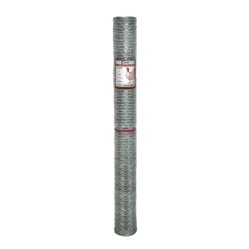 Tela Hexagonal Comep Para Galinheiros Zincagem Leve 2x22x2,00m 50m