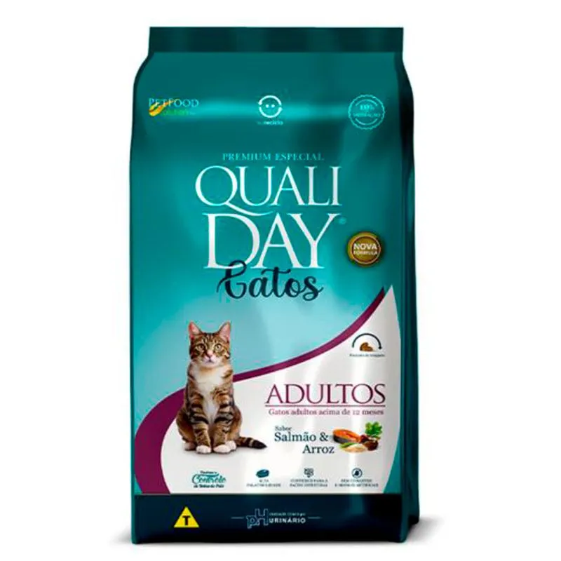 Ração Qualiday Gato Adulto Salmão 1kg (MP)
