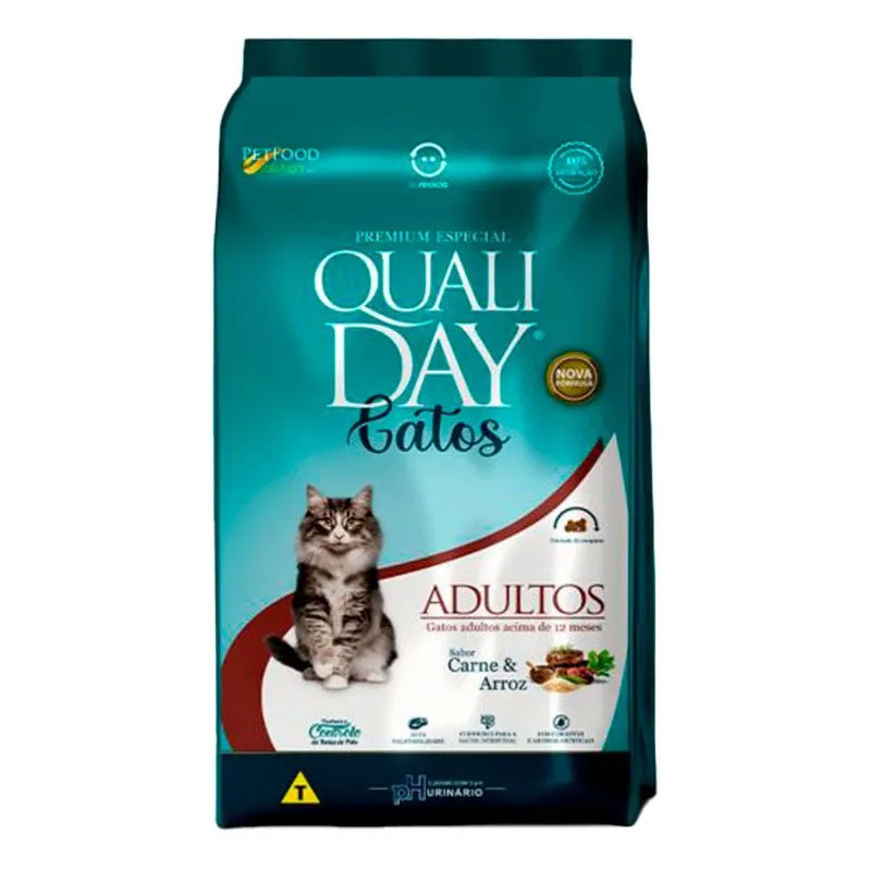 Ração Qualiday Gato Adulto Carne 10,1kg (MP)