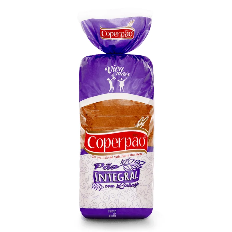 Pão COPERPAO Integral com Linhaça 400g