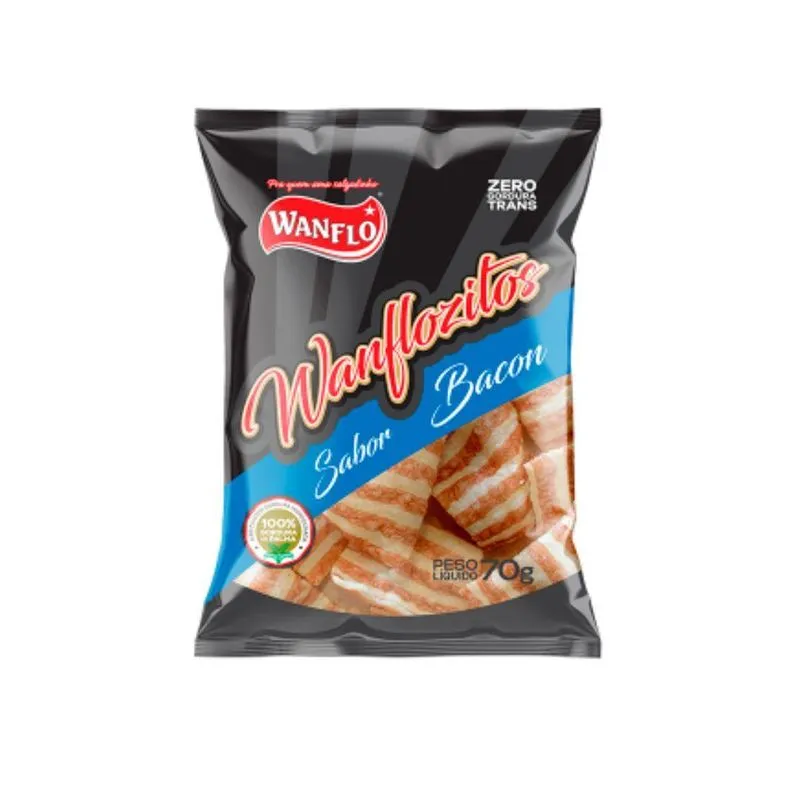 Salgadinho De Bacon Wanflozitos 70g