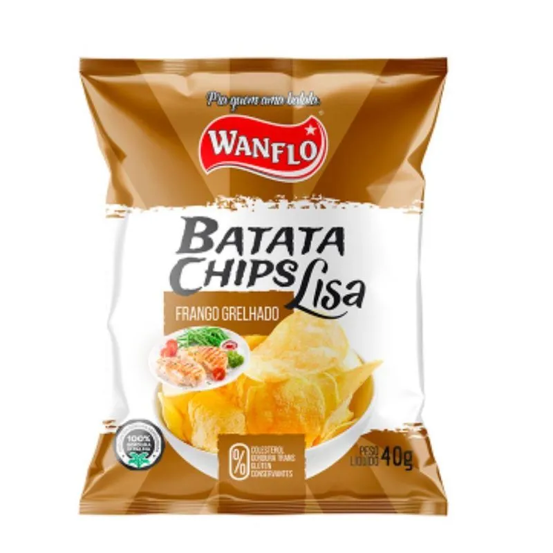 Salgadinho Batata Lisa Frango Grelhado 40g Wanflo
